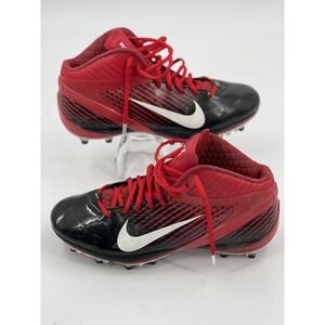 Nike Zoom Air Alpha Talon Football Cleats Men's Sz 12 Red / Black Promo Sample